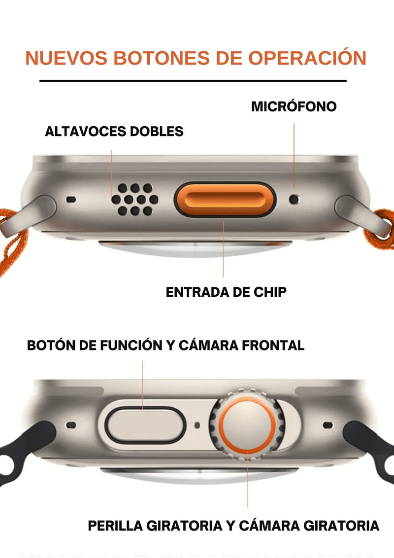 RELOJ INTELIGENTE - TEN UN MINI CELULAR EN TU MUÑECA + FUNCIONES EXCLUSIVAS DE CONTROL DE SALUD